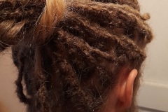 blond dreadlocks 60 on head